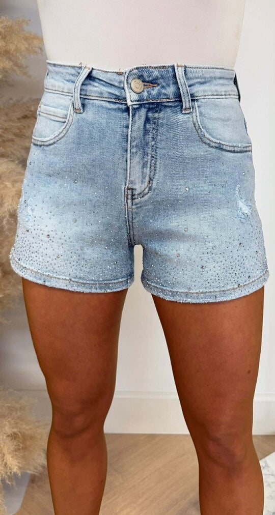 GLITTERY SHORT 8662-1 DENIMBLUE