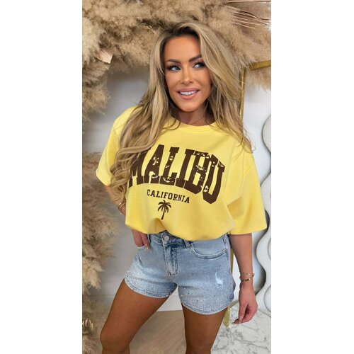 MALIBU CROPPED TEE YELLOW