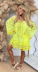 SIENNA BOHEME DRESS NEONYELLOW