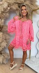 SIENNA BOHEME DRESS NEONCORAL