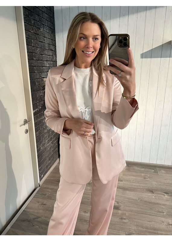 Old Pink Satin Suit - Blazer
