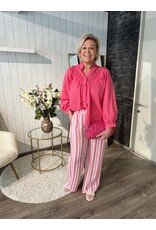 Linnen Stripe Pants - Roos