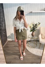 Linnen Kaki Set - Skort