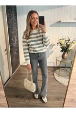 Lovely Stripe Sweater - Grijs