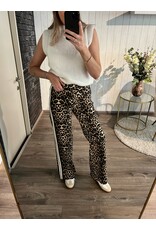 Wide Leg Jeans - Leopard