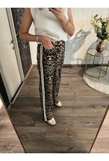 Wide Leg Jeans - Leopard