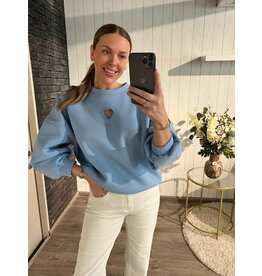 Comfort Heart Sweater - Blauw