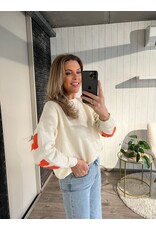 Sweater New York - Orange/ecru