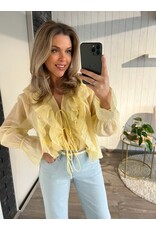 Yellow Fringe Blouse