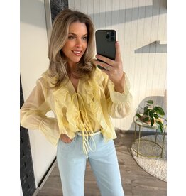 Yellow Fringe Blouse
