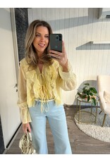 Yellow Fringe Blouse