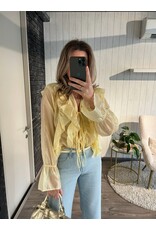Yellow Fringe Blouse
