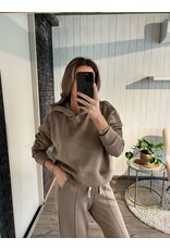 Super Soft Jogger Sweater - Taupe