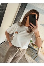Croissant Tee - Wit