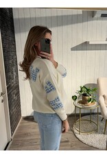 Sweater New York - Blauw Vichy