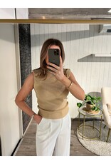Florence Basic Top - Goud/Lurex