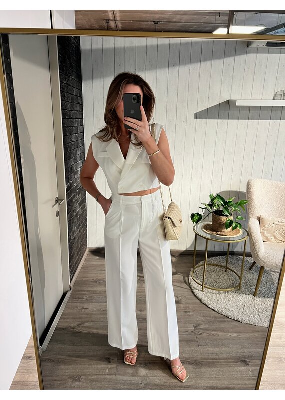 Mabel Pantalon - Wit