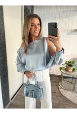 Off Shoulder Blouse - Blauw