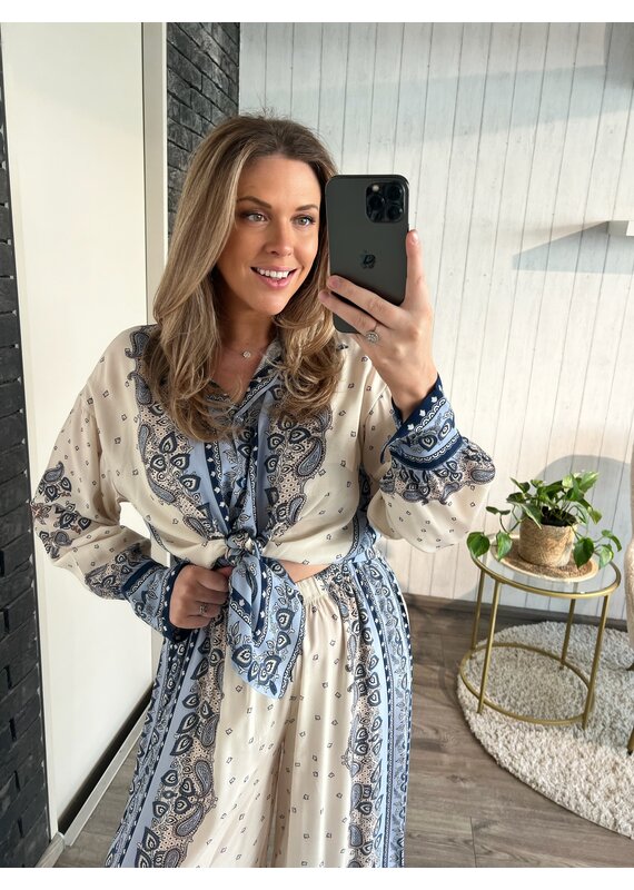 Detailed Summer Blouse - Multicolor