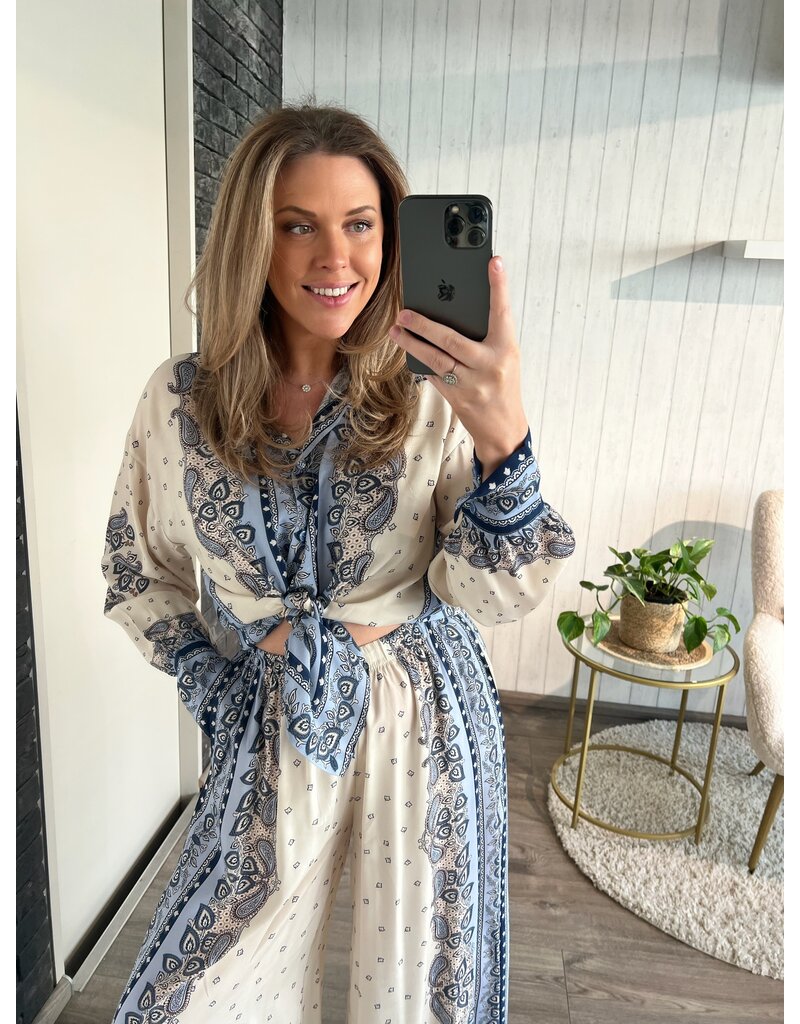 Detailed Summer Blouse - Multicolor