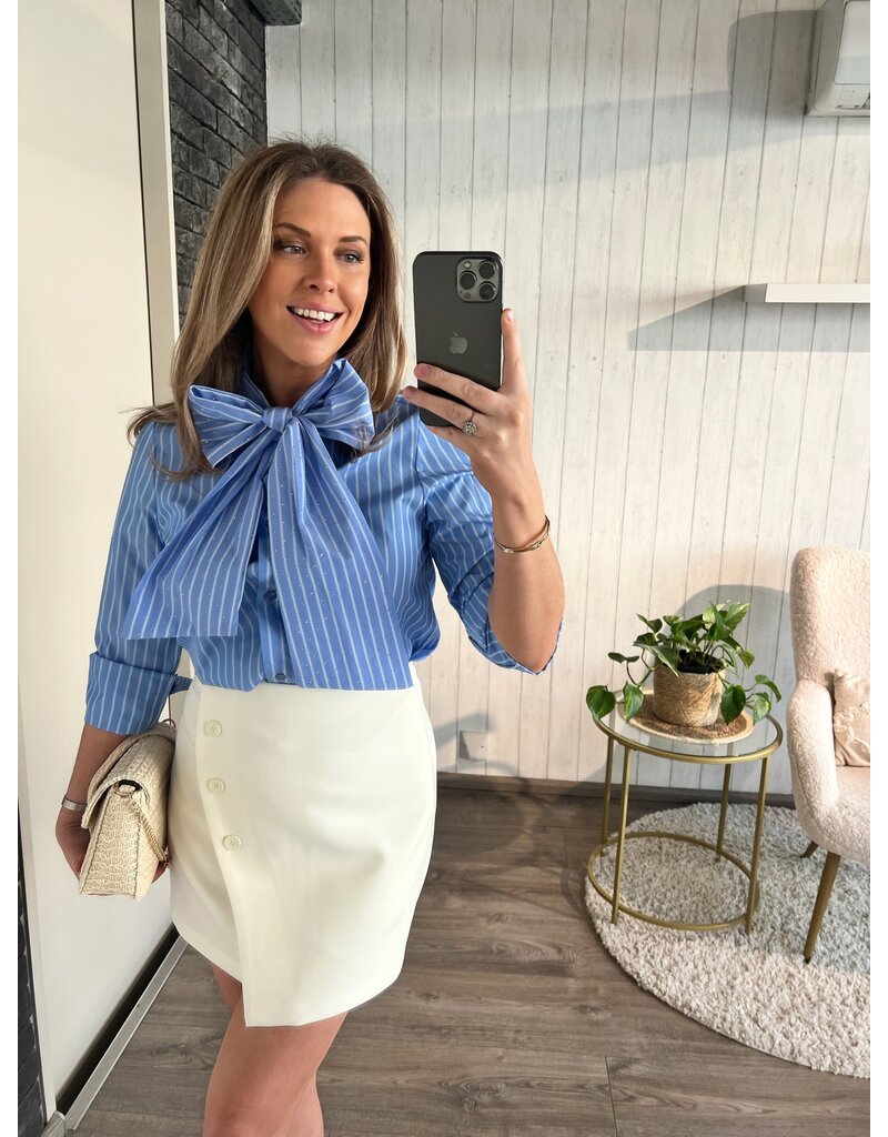Button Skort - Wit
