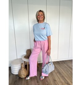 Bestseller Linnen Pants - Fuchsia