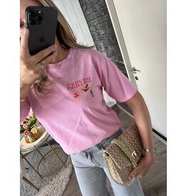 Martini Tee - Fuchsia