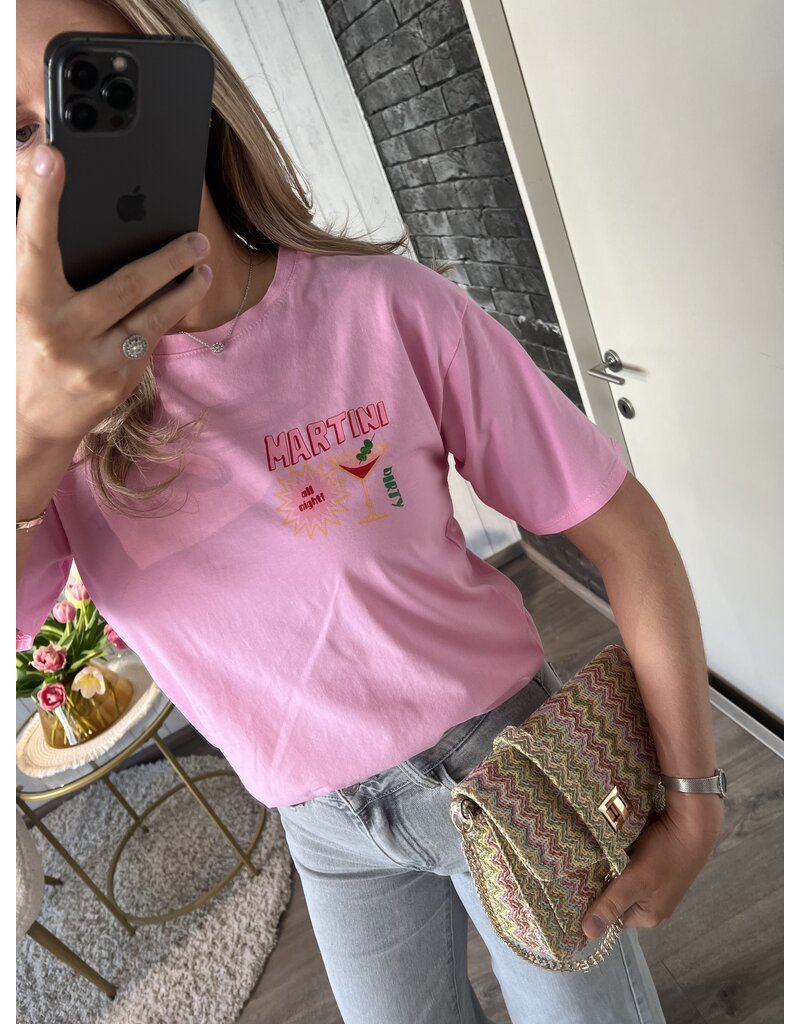 Martini Tee - Fuchsia