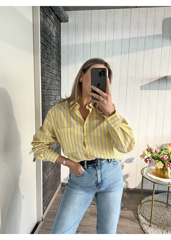 Bo's Stripe Blouse - Geel