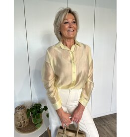 Phaedra Transparant Blouse - Geel