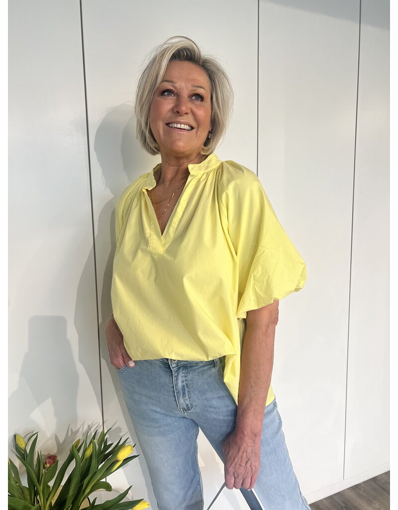 Puff Sleeve Blouse - Geel