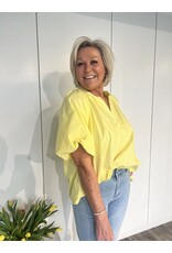 Puff Sleeve Blouse - Geel