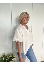 Puff Sleeve Blouse - Wit