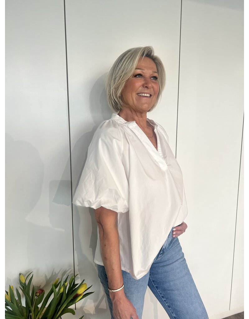 Puff Sleeve Blouse - Wit