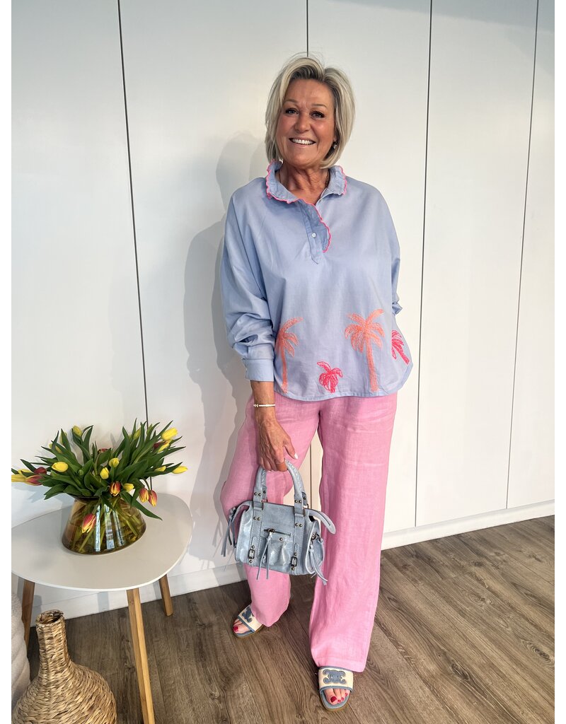 Mila Blouse - Blauw