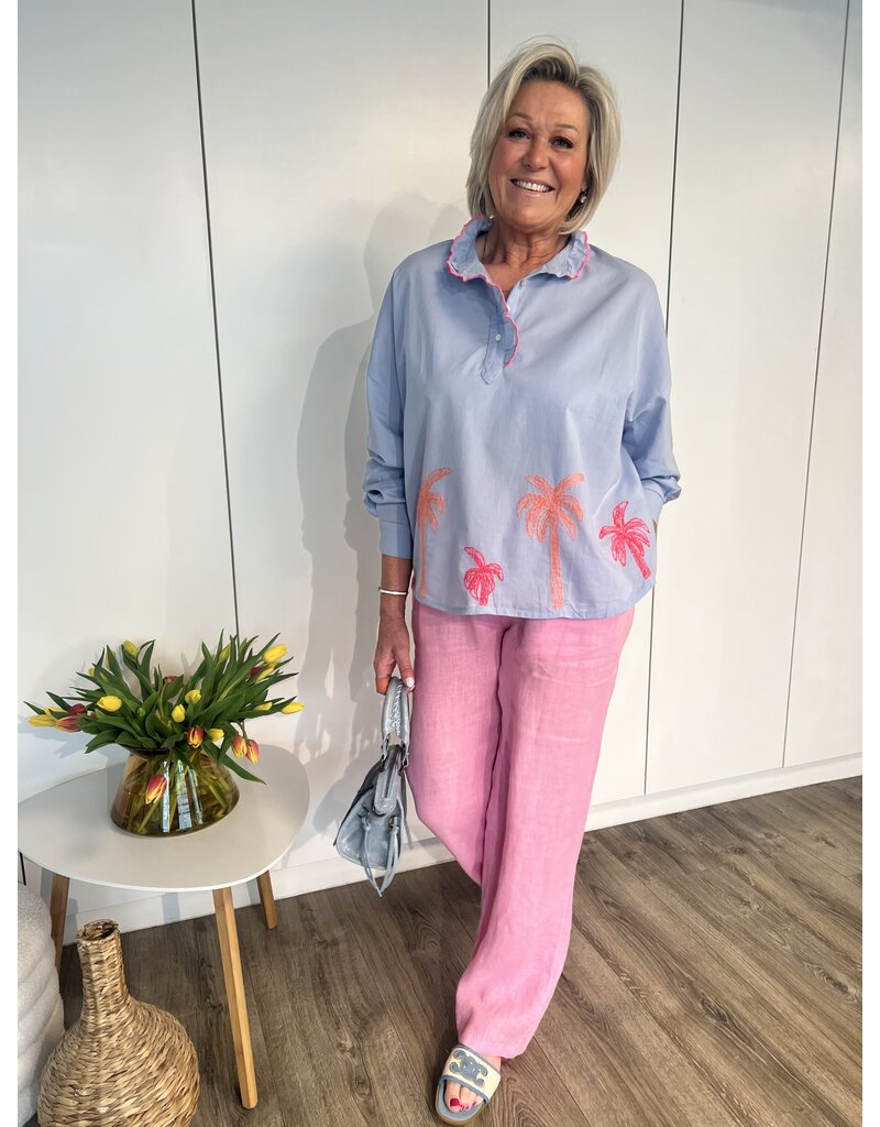 Mila Blouse - Blauw