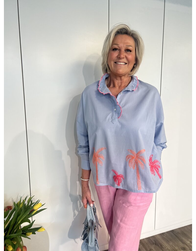 Mila Blouse - Blauw