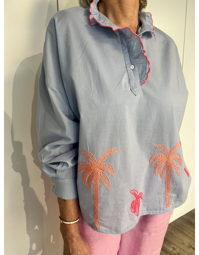 Mila Blouse - Blauw