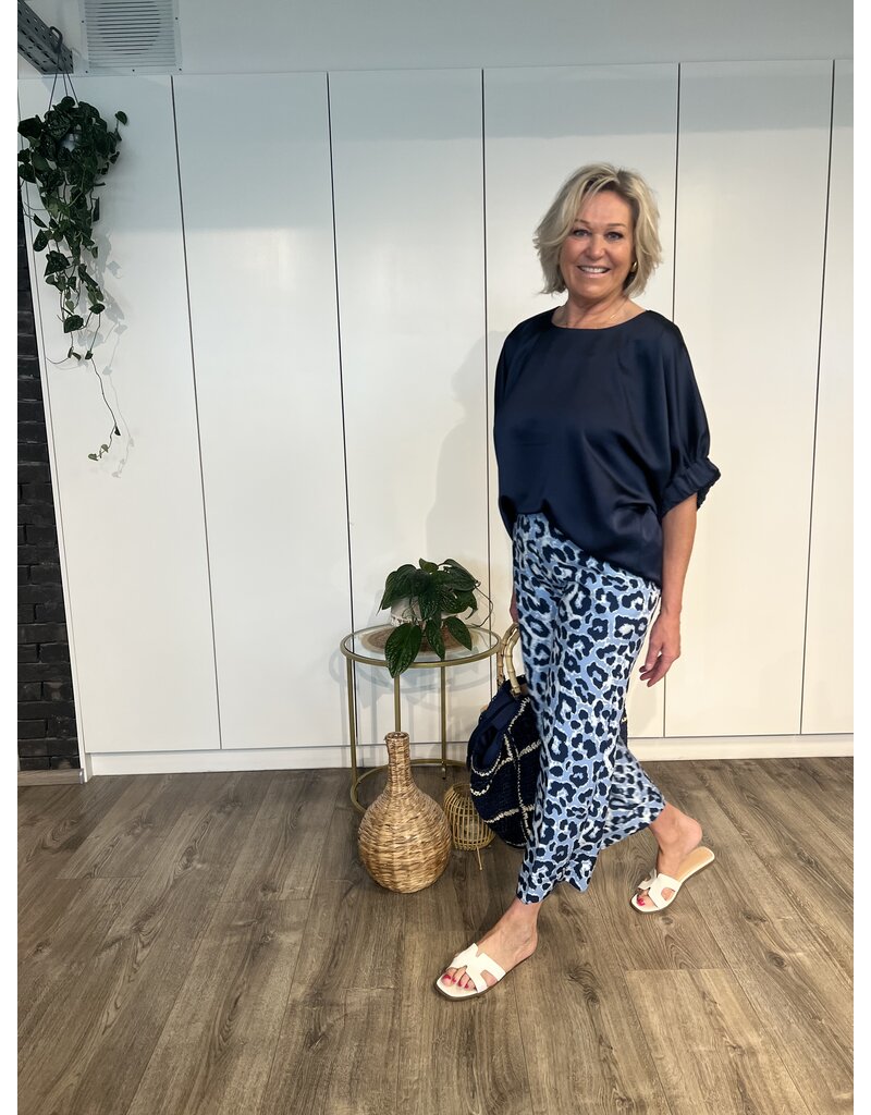 Elsie Classy Leo Pants - Blauw