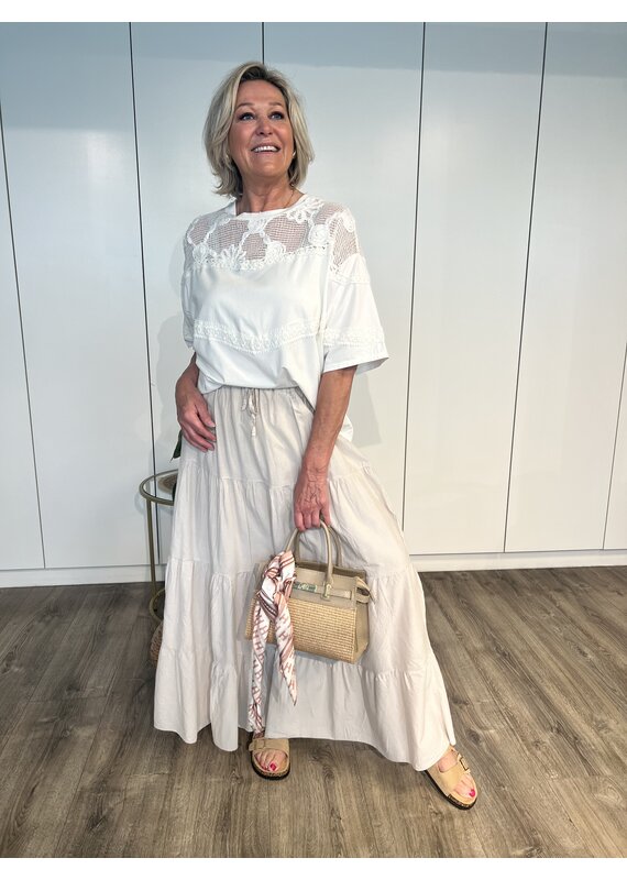 Amélie Long Skirt - Beige