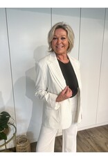 Hazel Stripe Blazer - Wit