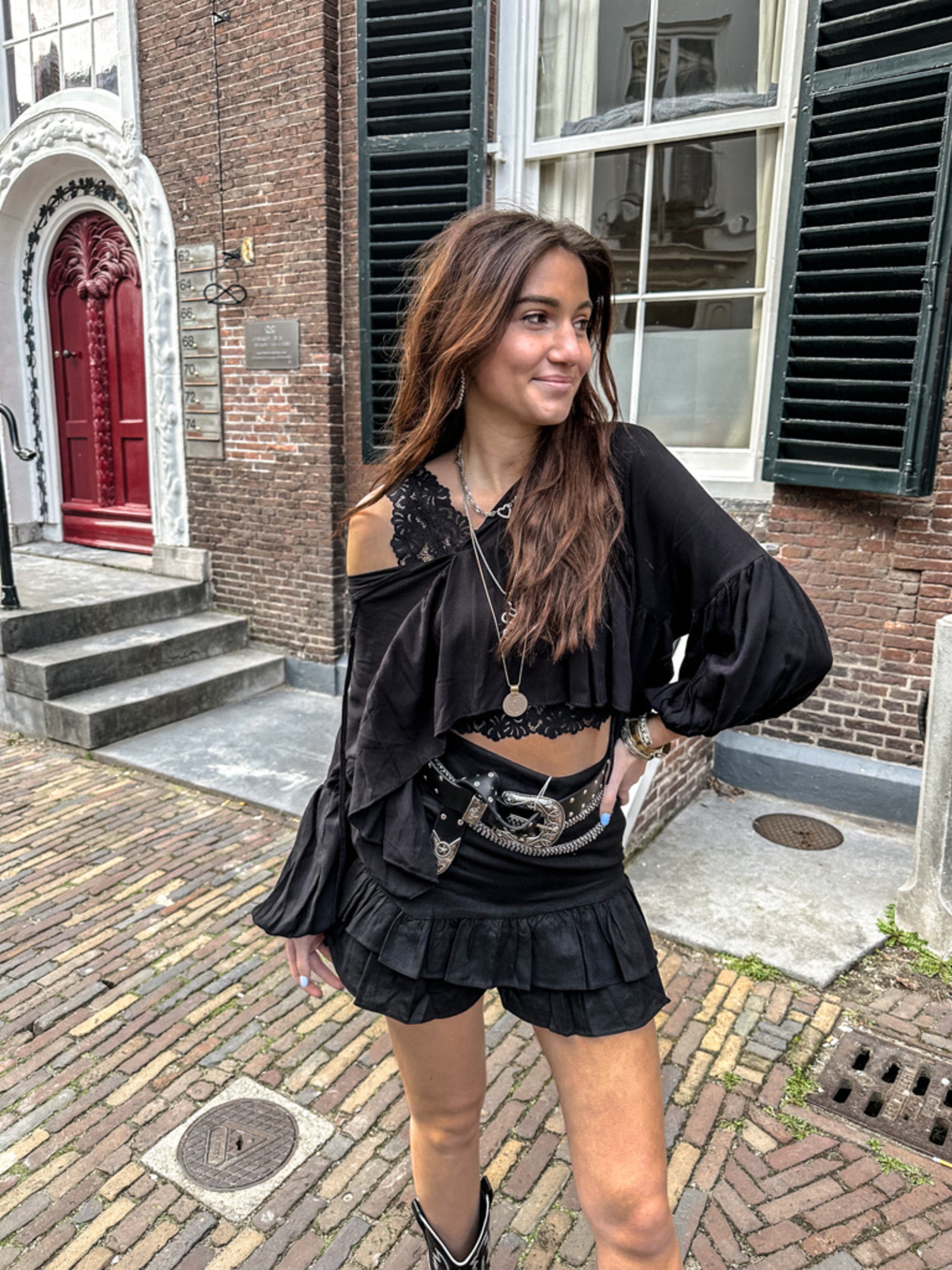 Go Black Skirt Minre