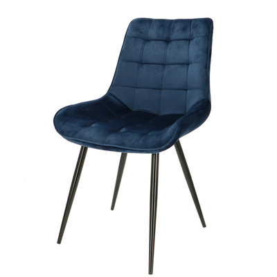 Orville velvet chair Lisboa Blue Orville velvet chair Lisboa Blue