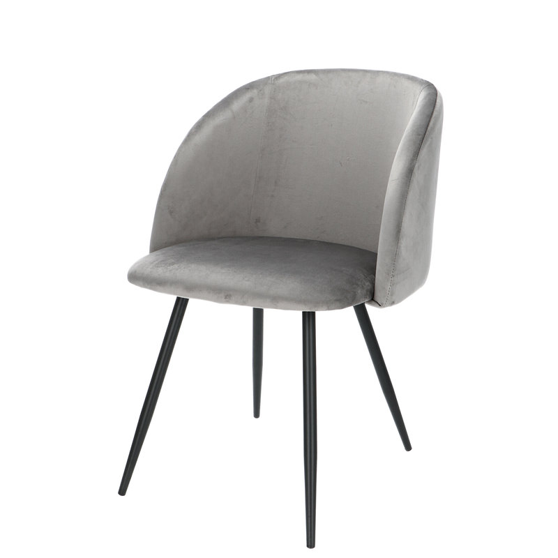 Orville furniture Orville velvet chair Vesper Grey