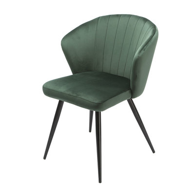 Orville furniture Orville velvet dining chair Cooper Green Orville velvet dining chair Cooper Green