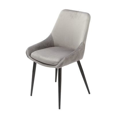 Orville furniture Orville velvet dining chair Fleur Grey Orville velvet dining chair Fleur Grey