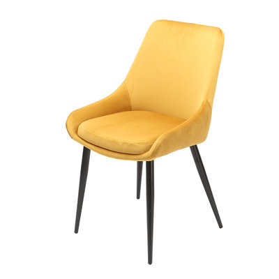 Orville velvet dining chair Fleur Yellow Orville velvet dining chair Fleur Yellow