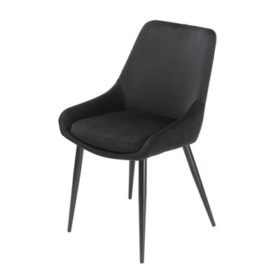 Orville furniture Orville velvet dining chair Fleur Black Orville velvet dining chair Fleur Black