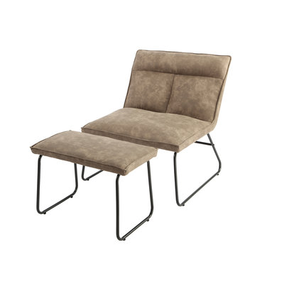 Orville furniture Palm Lounge chair licht bruin Palm Lounge chair licht bruin