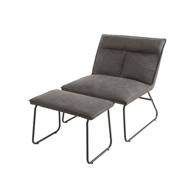 Orville furniture Palm Lounge chair antraciet Palm Lounge chair antraciet